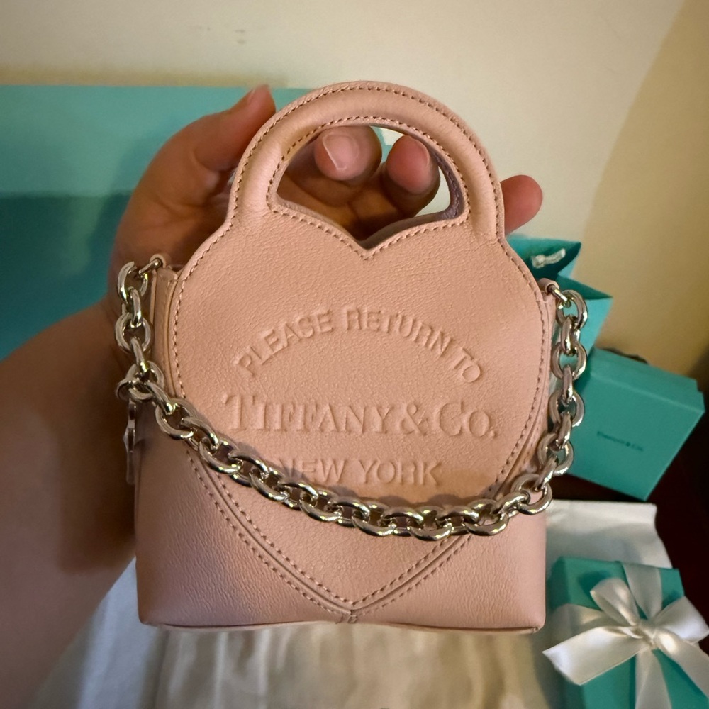 Tiffany & Co. Heart-Shaped Micro Bag Blush Pink ****Price Firm***